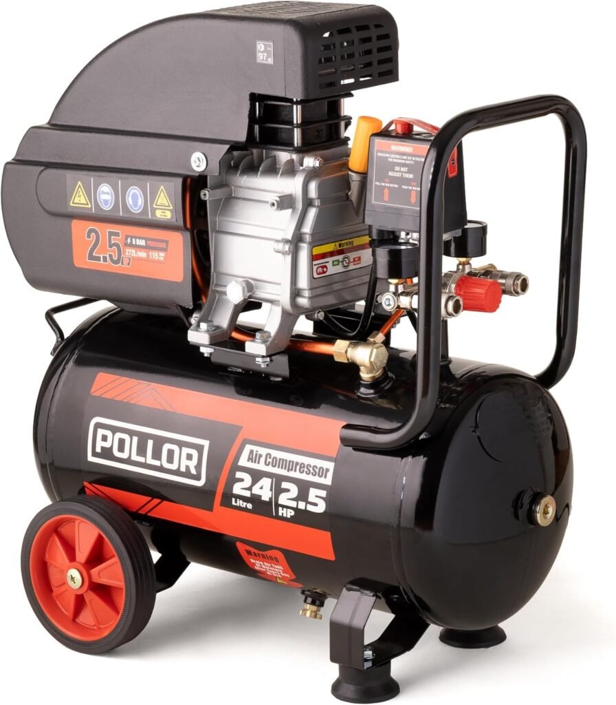 24L Air Compressor 9.6 CFM 2.5HP Bar 115psi Direct Drive Litre Tank (24L)