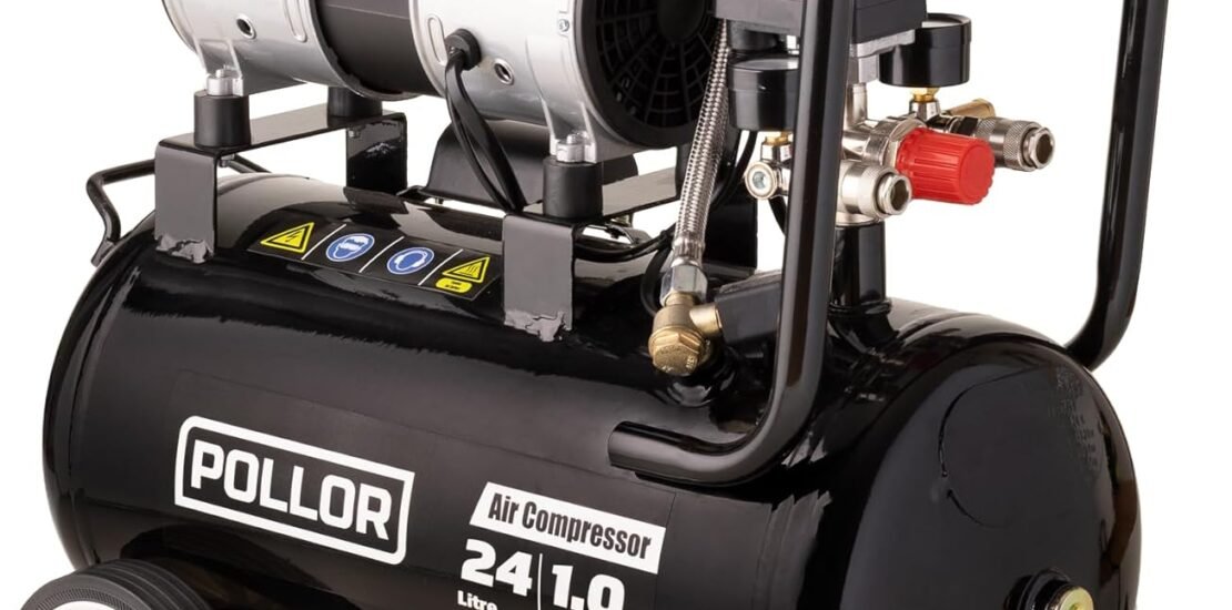 24L Air Compressor Low Noise Oil Free Electric Portable 5.2CFM with Pressure Regulator Review (2026)