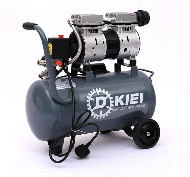 25L Air Compressor, Oil Free, 8CFM/115psi, Electric 2.5HP 230v Direct Drive, Low Noise Air Compressor for Tire Pumping, Car Grooming, Home Spray-Painting, Nailing, Year Warranty, Grey