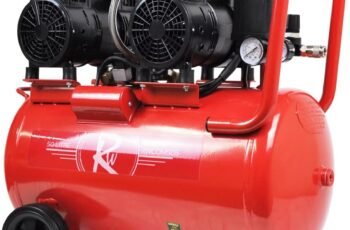 Air Compressor Electric 50L Litre 2HP 1500w Silent Portable Oil Free 8bar 116psi 11CFM Workshop Garage 230v 3 Pin 13amp UK Plug Red Low Noise 39kg Review (2026)