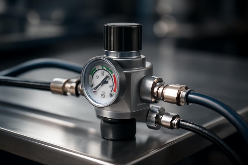 air compressor regulator ensures steady pressure