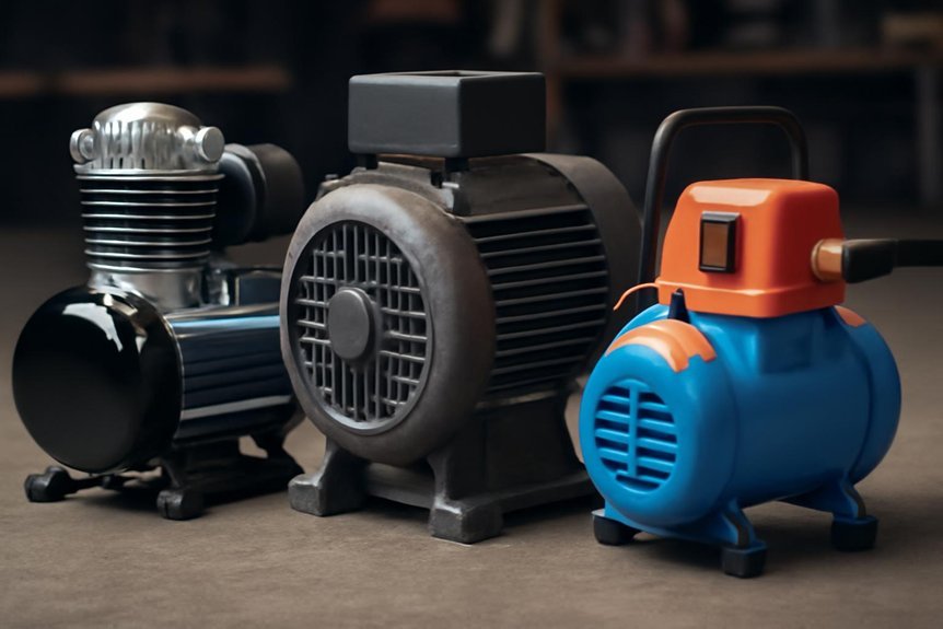types of air compressors piston vs rotary
