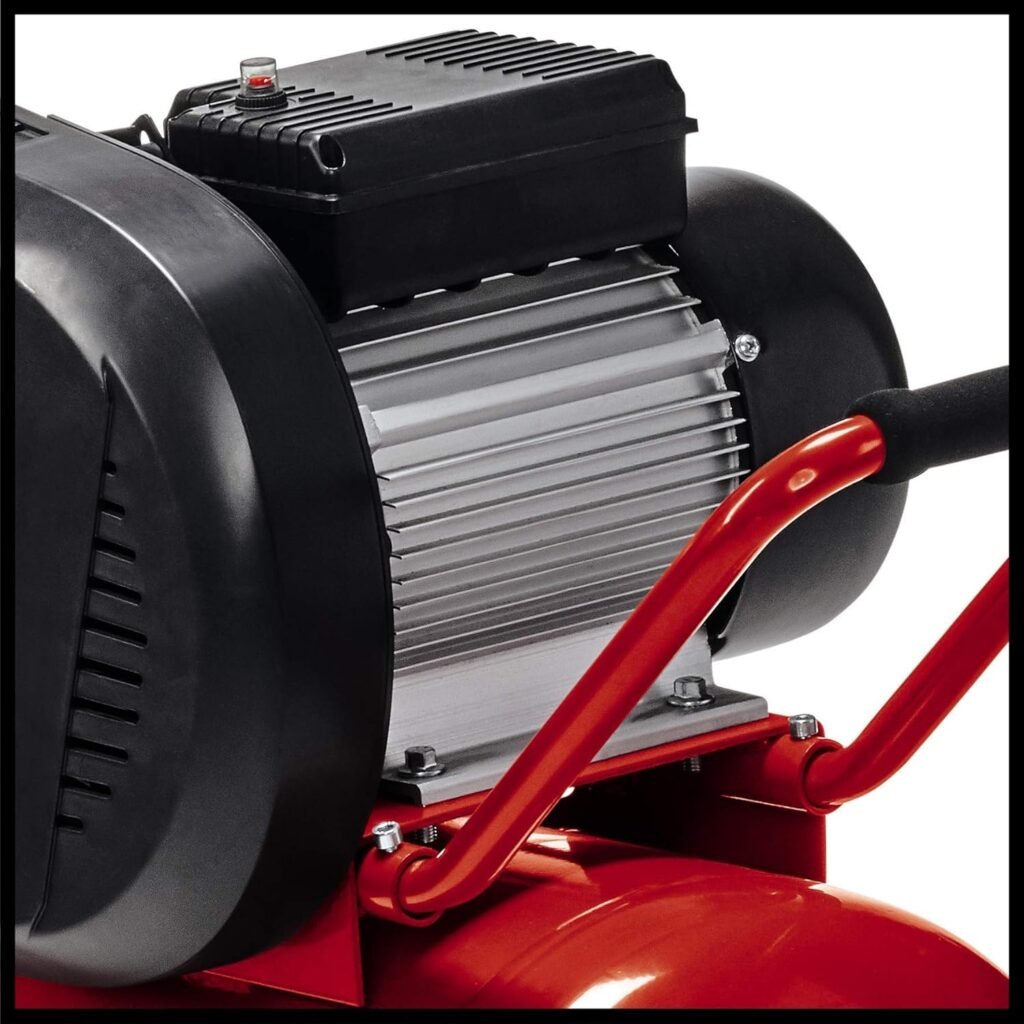 Einhell 90L Oil Lubricated Air Compressor 240V, Bar, 3000W, PSI, Oil Lubricated Long-Life Motor, Pressure Reducer, V-Belt Drive, Air Compressor for Workshops TE-AC/90/10 Einhell 90L Oil Lubricated Air Compressor 240V, Bar, 3000W, PSI, Oil Lubricated Long-Life Motor, Pressure Reducer, V-Belt Drive, Air Compressor for Workshops TE-AC/90/10