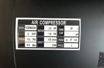 Portable Electric Air Compressor 50L 178LPM 8 BAR / 115PSI (2.5HP 1.8KW Lightweight Garage Workshop) Review (2026)