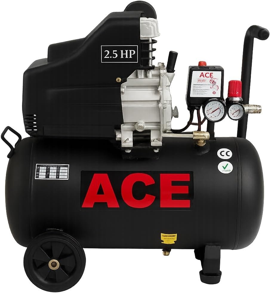 Portable Electric Air Compressor 50L 178LPM BAR / 115PSI (2.5HP 1.8KW Lightweight Garage Workshop)