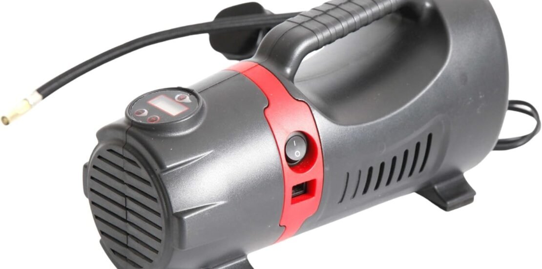 Precision Unisex & Precision Electric Air Compressor 12V DC 230V AC, Black, One Size UK