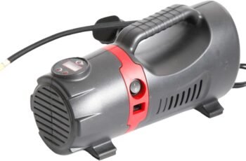 Precision Unisex & Precision Electric Air Compressor 12V DC 230V AC, Black, One Size UK