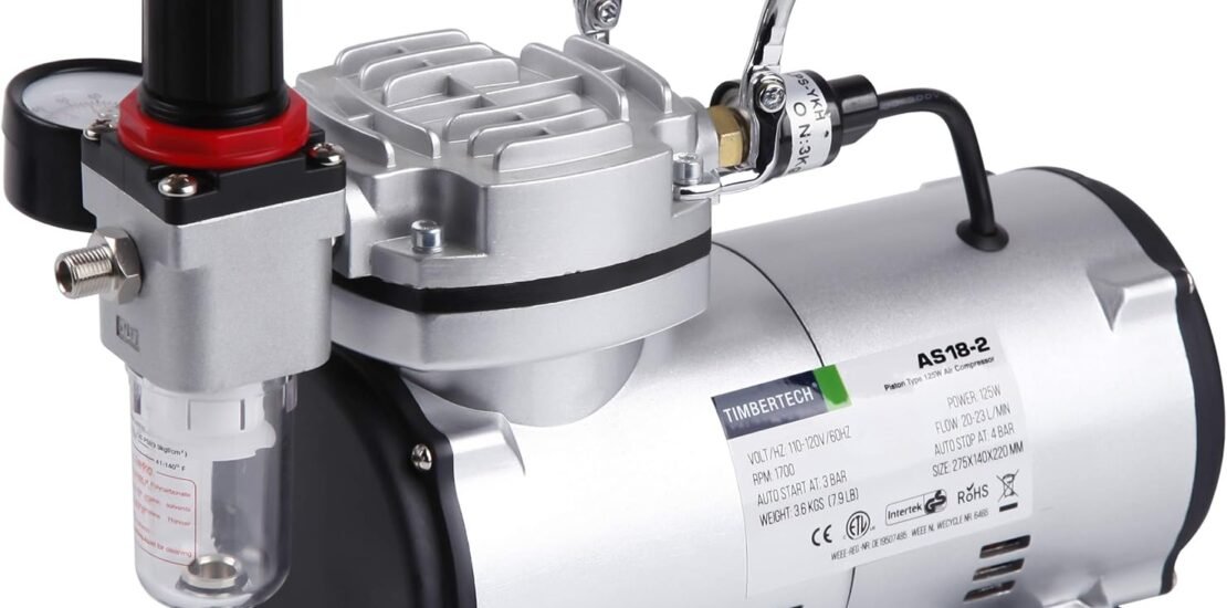 TIMBERTECH Airbrush Compressor AS18-2 Review (2026) — Best Mini Compressor for Artists?