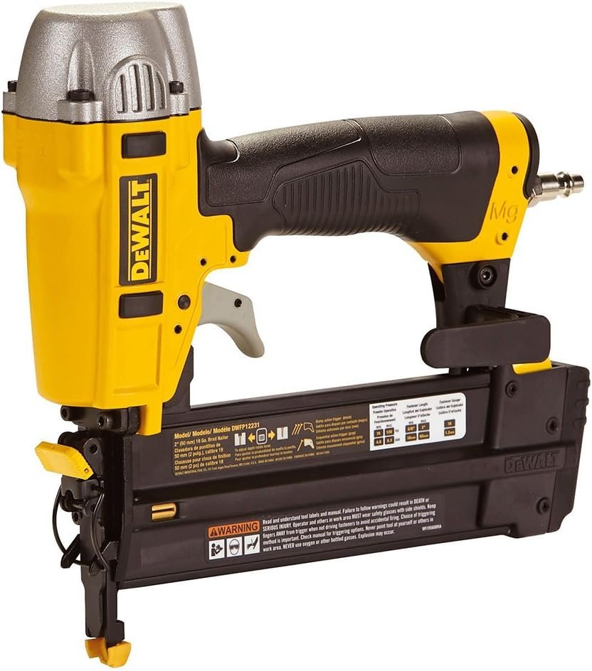 Dewalt DPN1850-XJ DPN1850 compressed air nailer oil-free maintenance-free 18G 15-55mm with case, yellow, m
