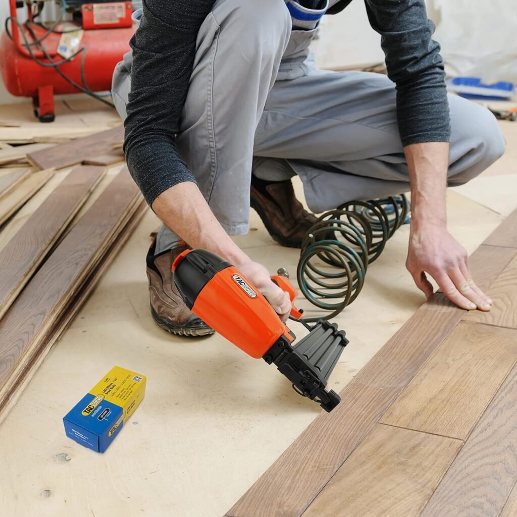 TACWISE DGN50V Air Brad Nail Gun with Nails, Uses Type (18G) Nails, 20-50mm, Orange | Bundle, Includes x 18G / mm Brad Nails, Uses Type (18G) 20-50mm Nails